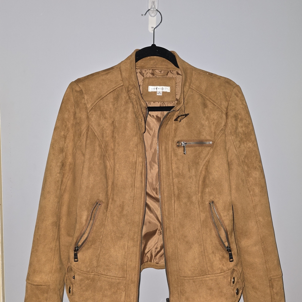 DownEast Tan Leather Jacket